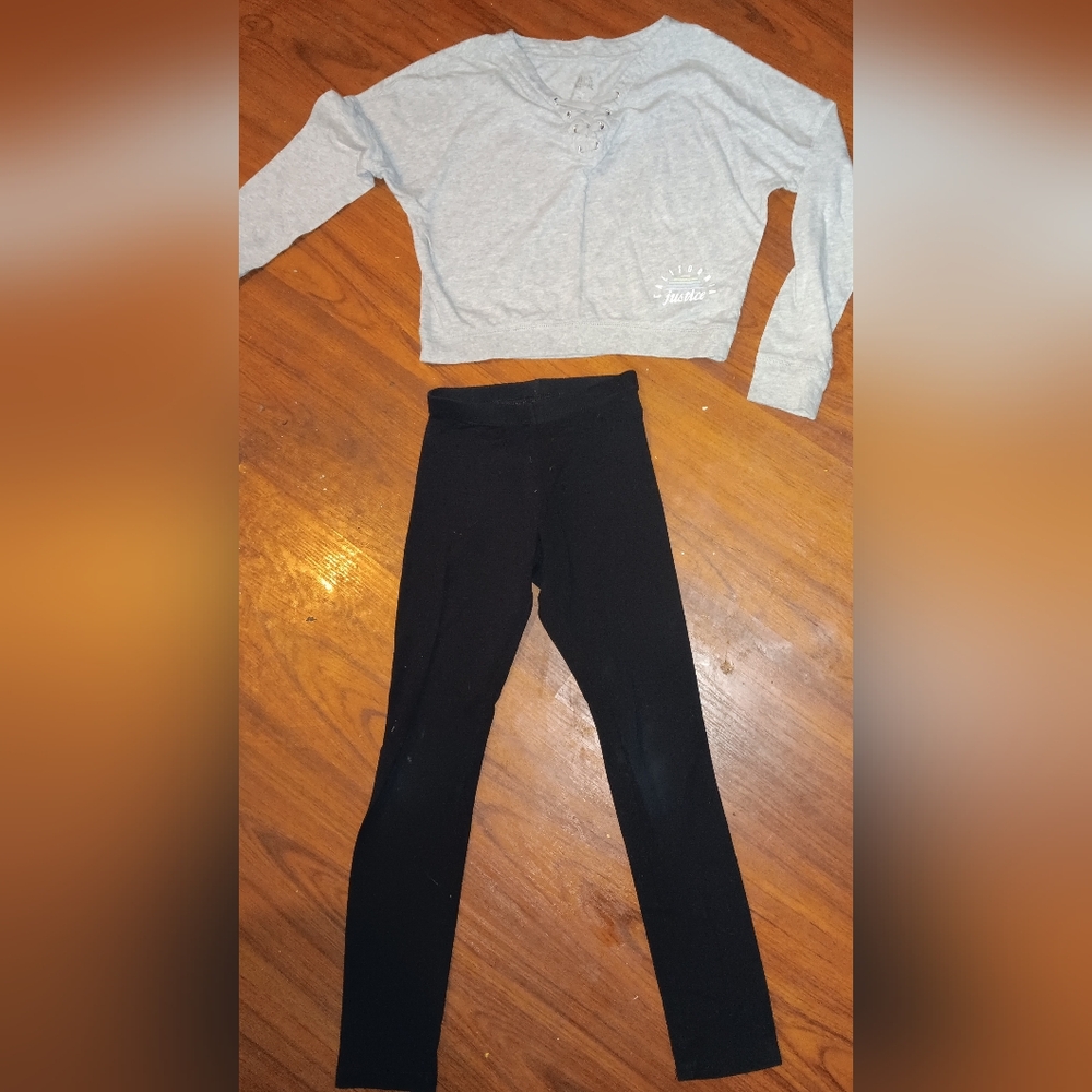Justice Active Top OLD Navy Leggings size 8